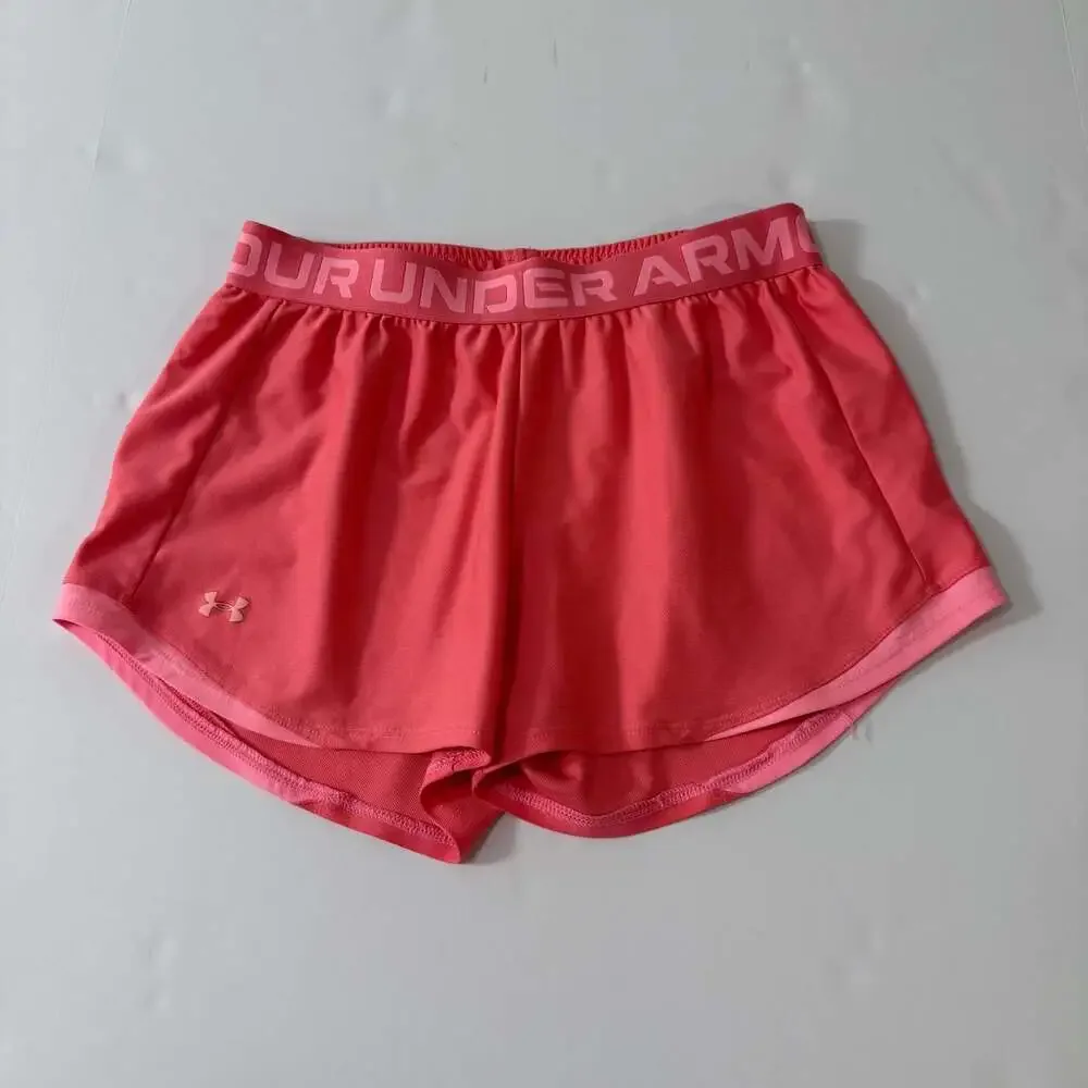 Under Armour Women's Play Up 3.0 Shorts in Pink Size S